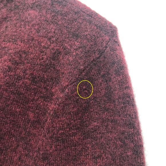 Sundance Edwina Henley Sweater XS Ruffle Wool Cashmere Blend Top NEW Defect - Picture 7 of 8